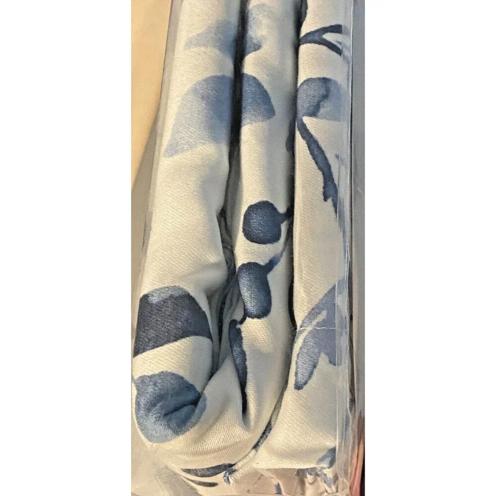 NIP $160 Bloomingdale's SKY Euro Pillow Shams Set GRACIE Blue Floral 100% Cotton